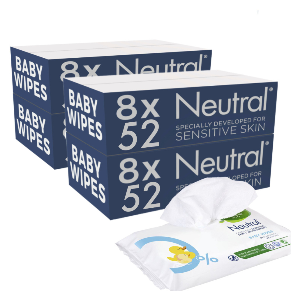 Neutral - Baby Billendoekjes - 32 x 52 = 1664 stuks - 0% Parfum Neutral - Baby Billendoekjes - 32 x 52 = 1664 stuks - 0% Parfum